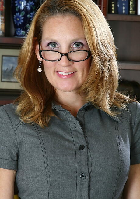 Hot aged Lilly bares big tits and hot ass in office